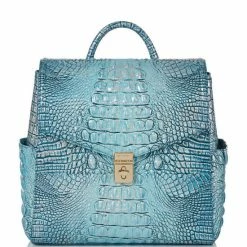 Cheapest ???? BRAHMIN Melbourne Collection Liz ???? Backpack Arctic Blue ✨