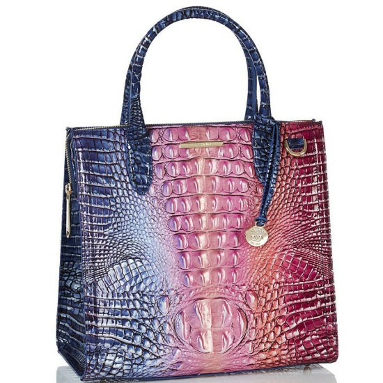 New ⭐ BRAHMIN Ombre Melbourne Collection Caroline Satchel Bag Dreamer ???? 6 New ⭐ BRAHMIN Ombre Melbourne Collection Caroline Satchel Bag Dreamer ???? - Image 4
