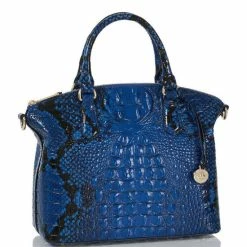 Cheapest ???? BRAHMIN Ombre Melbourne Collection Blue Viper Snake Print Leather Duxbury Satchel Bag ✨ -BRAHMIN Shop unnamed file 1069
