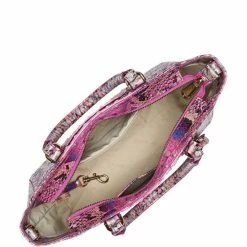 Hot Sale ???? BRAHMIN Ombre Melbourne Collection Small Ashlee Snake Print Leather Satchel Bag Pink Cobra ???? -BRAHMIN Shop unnamed file 1087