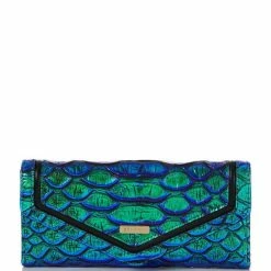 Outlet ???? BRAHMIN Emerald Lulia Collection Veronica Trifold Wallet ????