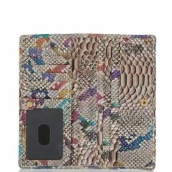 Wholesale ❤️ BRAHMIN Knightley Collection Ady Rainbow Animal Print Crocodile-Embossed Leather Wallet Multi ???? -BRAHMIN Shop unnamed file 1091