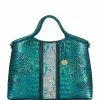 Deals ???? BRAHMIN Shimmer Collection Elaine Colorblock Leather Satchel Bag Peacock ???? -BRAHMIN Shop unnamed file 1097