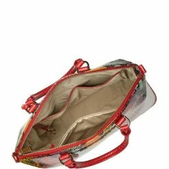 Outlet ???? BRAHMIN Experium Collection Large Duxbury Animal Print Leather Satchel Bag Red Dragon ???? -BRAHMIN Shop unnamed file 1120