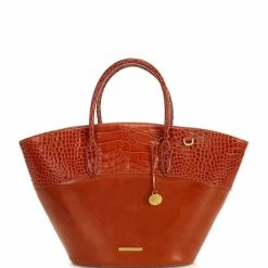 Wholesale ❤️ BRAHMIN Laurence Collection Mira Tote Bag Butterscotch ????