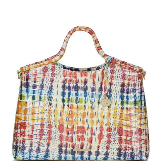 Cheapest ???? BRAHMIN Melbourne Collection Elaine Rainbow Print Satchel Bag Celebrate ✔️ 3 Cheapest ???? BRAHMIN Melbourne Collection Elaine Rainbow Print Satchel Bag Celebrate ✔️