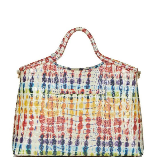 Cheapest ???? BRAHMIN Melbourne Collection Elaine Rainbow Print Satchel Bag Celebrate ✔️ 4 Cheapest ???? BRAHMIN Melbourne Collection Elaine Rainbow Print Satchel Bag Celebrate ✔️ - Image 2