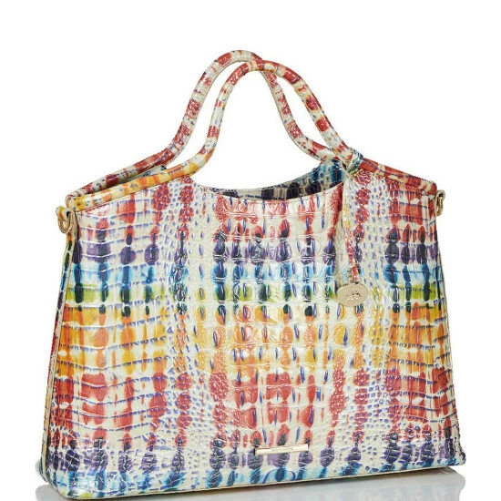Cheapest ???? BRAHMIN Melbourne Collection Elaine Rainbow Print Satchel Bag Celebrate ✔️ 6 Cheapest ???? BRAHMIN Melbourne Collection Elaine Rainbow Print Satchel Bag Celebrate ✔️ - Image 4