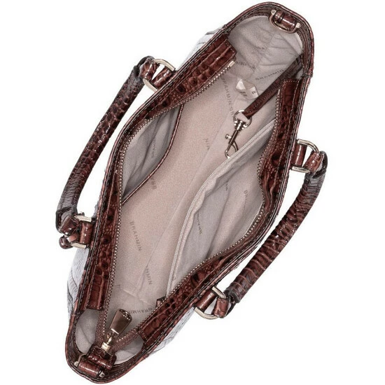 Best Sale ???? BRAHMIN Melbourne Collection Small Ashlee Satchel Bag Pecan ???? 5 Best Sale ???? BRAHMIN Melbourne Collection Small Ashlee Satchel Bag Pecan ???? - Image 3