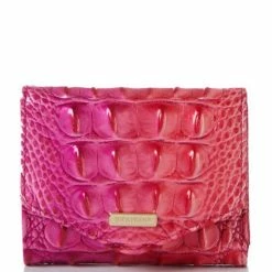 Outlet ❤️ BRAHMIN Ombre Melbourne Collection Small Veronica Wallet Cupid ????
