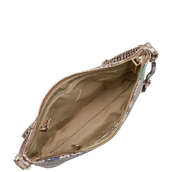 Cheapest ???? BRAHMIN Knightley Collection Katie Rainbow Animal Print Crocodile-Embossed Leather Crossbody Bag Multi ???? 5 Cheapest ???? BRAHMIN Knightley Collection Katie Rainbow Animal Print Crocodile-Embossed Leather Crossbody Bag Multi ???? - Image 3