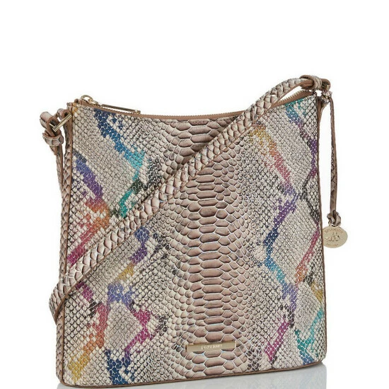 Cheapest ???? BRAHMIN Knightley Collection Katie Rainbow Animal Print Crocodile-Embossed Leather Crossbody Bag Multi ???? 6 Cheapest ???? BRAHMIN Knightley Collection Katie Rainbow Animal Print Crocodile-Embossed Leather Crossbody Bag Multi ???? - Image 4