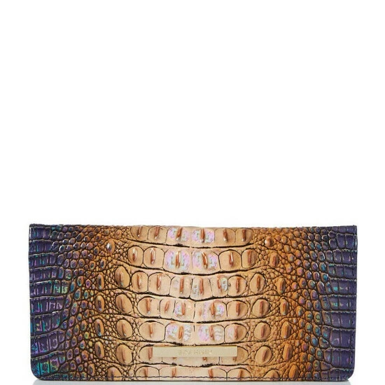 Brand new ???? BRAHMIN Ombre Mini Melbourne Collection Ady Wallet Bluestone ???? 3 Brand new ???? BRAHMIN Ombre Mini Melbourne Collection Ady Wallet Bluestone ????