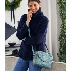 Brand new ???? BRAHMIN Melbourne Collection Shea Crossbody Bag Arctic Blue ✔️ -BRAHMIN Shop unnamed file 1206