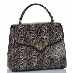 Cheap ???? BRAHMIN Caswell Collection Rene Animal Print Leather Satchel Bag Espresso ???? -BRAHMIN Shop unnamed file 1231
