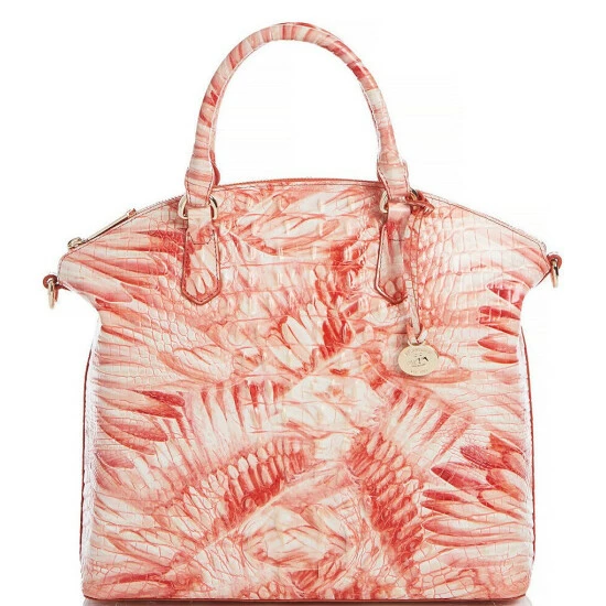 Flash Sale ✔️ BRAHMIN Melbourne Collection Large Duxbury Satchel Bag Pink Flamingo ???? 3 Flash Sale ✔️ BRAHMIN Melbourne Collection Large Duxbury Satchel Bag Pink Flamingo ????