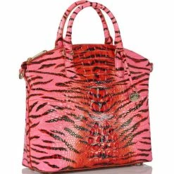 Wholesale ❤️ BRAHMIN Ombre Melbourne Collection Large Duxbury Animal Print Satchel Bag Pink Feline ⌛ -BRAHMIN Shop unnamed file 1325