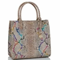 Outlet ???? BRAHMIN Knightley Collection Caroline Rainbow Animal Print Leather Satchel Bag Multi ⌛ -BRAHMIN Shop unnamed file 1337