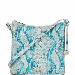 Outlet ???? BRAHMIN Melbourne Collection Katie Snake Print Crossbody Bag Mesmerized ????