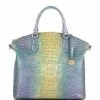 Discount ???? BRAHMIN Melbourne Collection Large Duxbury Crocodile-Embossed Dome Satchel Bag Viola ✨ -BRAHMIN Shop unnamed file 1388