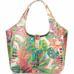 Best Pirce ???? BRAHMIN Melbourne Collection Small Carla Utopia Print Satchel Bag ????