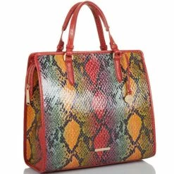 Hot Sale ???? BRAHMIN Experium Collection Tia Animal Print Tote Bag Red Dragon ✨ -BRAHMIN Shop unnamed file 1415