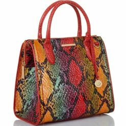 Best reviews of ???? BRAHMIN Experium Collection Small Caroline Animal Print Leather Satchel Bag Red Dragon ???? -BRAHMIN Shop unnamed file 1423