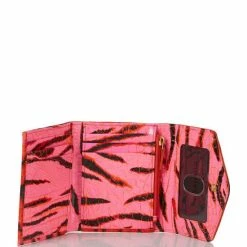 Buy ???? BRAHMIN Ombre Melbourne Collection Small Veronica Animal Print Tri-Fold Wallet Pink Feline ???? -BRAHMIN Shop unnamed file 1437