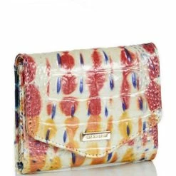 Deals ???? BRAHMIN Melbourne Collection Veronica Rainbow Print Tri-Fold Wallet Celebrate ⌛ -BRAHMIN Shop unnamed file 1446