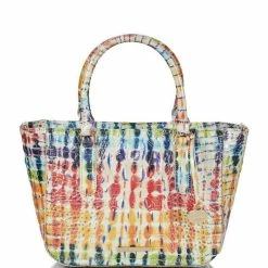 Brand new ???? BRAHMIN Melbourne Collection Small Ashlee Rainbow Print Satchel Bag Celebrate ????