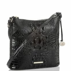 Outlet ???? BRAHMIN Melbourne Collection Katie Leather Crocodile-Embossed Crossbody Bag Black ???? -BRAHMIN Shop unnamed file 1516
