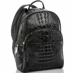 Promo ???? BRAHMIN Melbourne Collection Dartmouth Crocodile-Embossed ???? Backpack Black ???? -BRAHMIN Shop unnamed file 1529