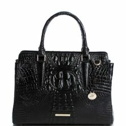 Cheapest ✔️ BRAHMIN Melbourne Collection Small Finley Satchel Bag Toasted ????