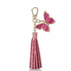 Cheap ???? BRAHMIN Butterfly Charm Tassel Cupid ❤️