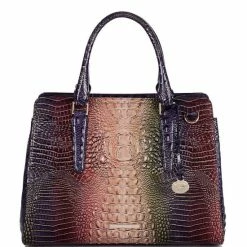 Hot Sale ???? BRAHMIN Ombre Mini Melbourne Collection Small Finley Satchel Bag Autumn ????
