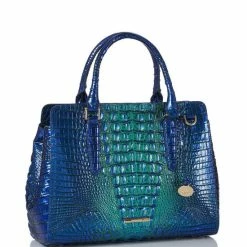 Brand new ???? BRAHMIN Ombre Melbourne Collection Small Finley Satchel Bag Royalty ???? -BRAHMIN Shop unnamed file 1608