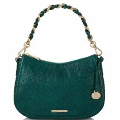 Budget ???? BRAHMIN Greenvale Collection Mod Shayna Crossbody Bag Emerald ????
