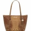 Brand new ???? BRAHMIN Melbourne Collection Leather Crocodile-Embossed Medium Asher Tasseled Tote Bag Toasted Almond ???? -BRAHMIN Shop unnamed file 1641