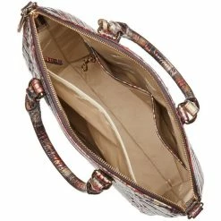 Promo ???? BRAHMIN Melbourne Collection Large Plaid Leather Duxbury Satchel Bag Flannel ???? -BRAHMIN Shop unnamed file 1695