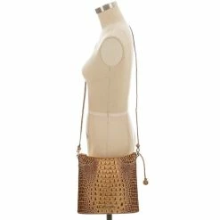 Hot Sale ???? BRAHMIN Melbourne Collection Katie Crocodile-Embossed Crossbody Bag Toasted Almond ???? -BRAHMIN Shop unnamed file 1715