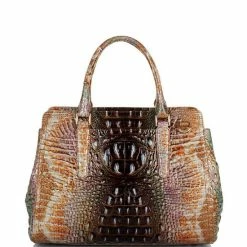 Hot Sale ???? BRAHMIN Ombre Melbourne Collection Small Finley Satchel Bag Truffle Python ???? -BRAHMIN Shop unnamed file 1729