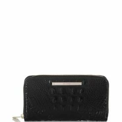 Cheapest ???? BRAHMIN Melbourne Collection Suri Crocodile-Embossed Wallet Pecan ✔️