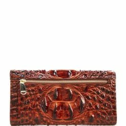 Cheapest ???? BRAHMIN Melbourne Collection Crocodile-Embossed Modern Checkbook Pecan ???? -BRAHMIN Shop unnamed file 1772
