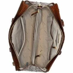 Flash Sale ???? BRAHMIN Melbourne Collection Finley Leather Crocodile-Embossed Carryall Satchel Tote Bag Pecan ???? -BRAHMIN Shop unnamed file 1791