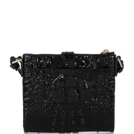 Promo ???? BRAHMIN Melbourne Collection Mina Compact Crossbody Bag Black ⭐ 4 Promo ???? BRAHMIN Melbourne Collection Mina Compact Crossbody Bag Black ⭐ - Image 2