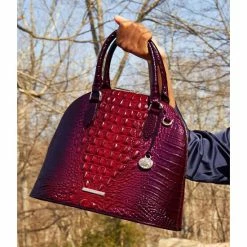Cheap ???? BRAHMIN Ombre Melbourne Collection Georgina Satchel Bag Ruby ???? -BRAHMIN Shop unnamed file 1813