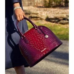 Cheap ???? BRAHMIN Ombre Melbourne Collection Georgina Satchel Bag Ruby ???? -BRAHMIN Shop unnamed file 1815