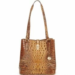 Best deal ❤️ BRAHMIN Melbourne Collection Fiora Bucket Bag Toasted ✨