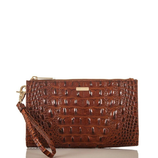 Outlet ✔️ BRAHMIN Melbourne Collection Crocodile-Embossed Daisy Wristlet Black ???? 7 Outlet ✔️ BRAHMIN Melbourne Collection Crocodile-Embossed Daisy Wristlet Black ???? - Image 5