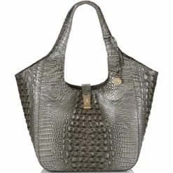 Brand new ⭐ BRAHMIN Melbourne Collection Carla Tote Bag Steel ✔️